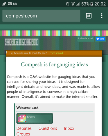 Compesh on mobile 2